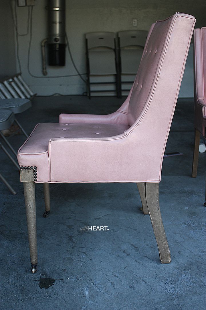 DIY SPRAY PAINT VINYL CHAIRS Stagg Design